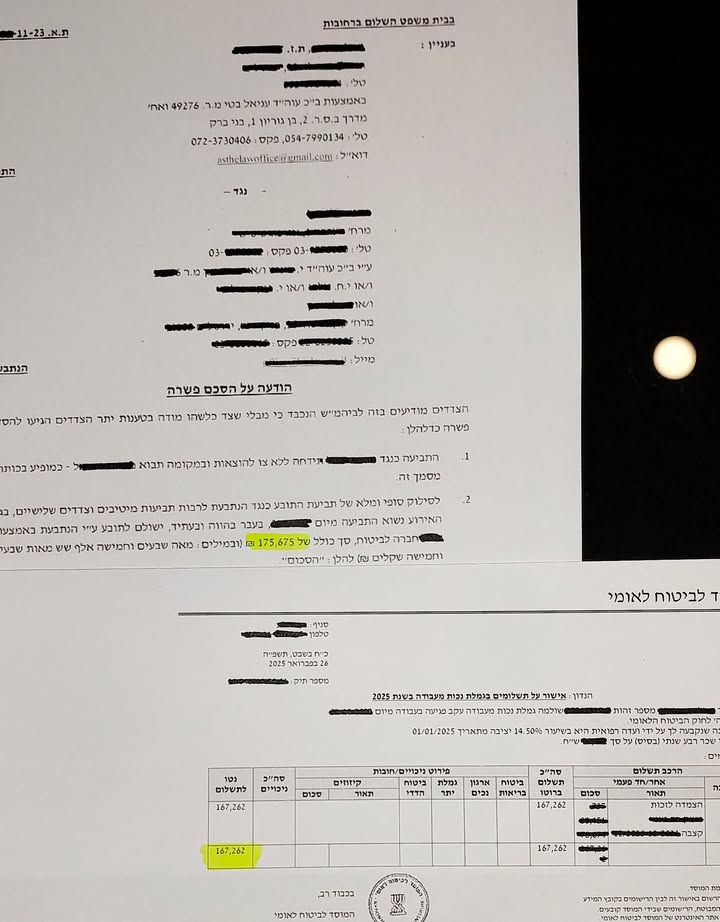 הצלחה: 350,000 ₪ - תאונת דרכים בעבודה